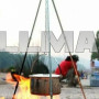 Туристична тринога для багаття чорная МА92
